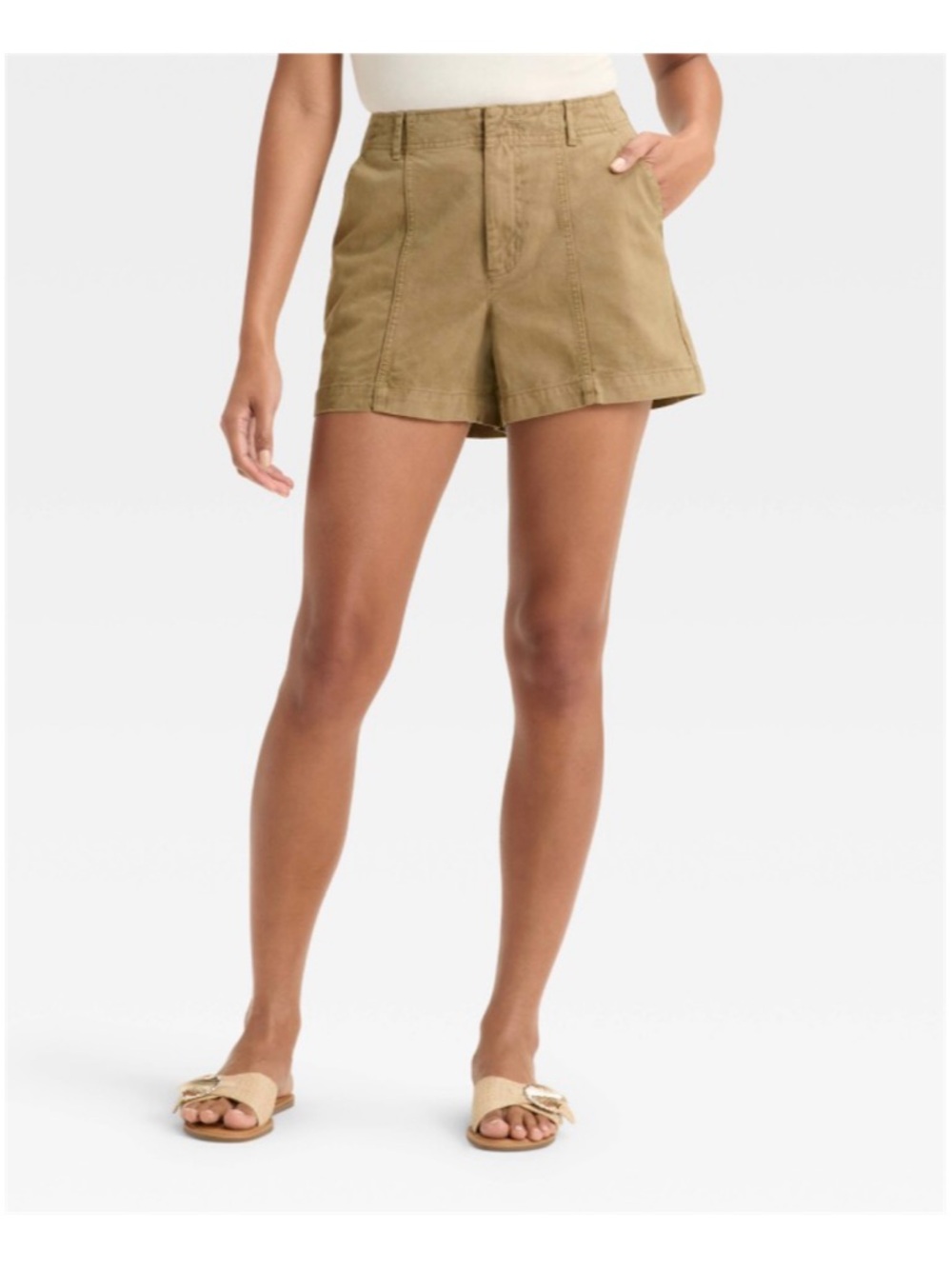 Universal Thread High Rise Trouser (Brown - Size 6)